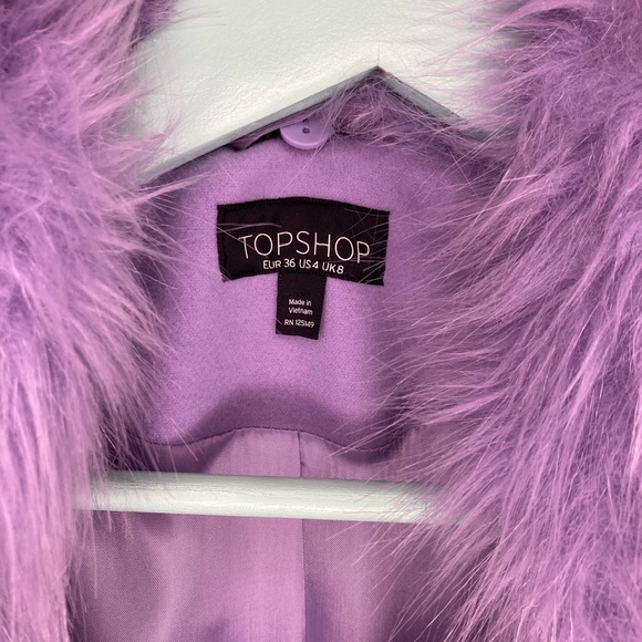 Topshop Lavender Pea coat - Picture 9 of 14